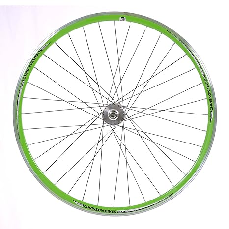 FIXI FAHRRAD LAUFRAD VORDERRAD HINTERRAD 28' 700C ETRTO 622 für FIXED GEAR SINGLE SPEED Green