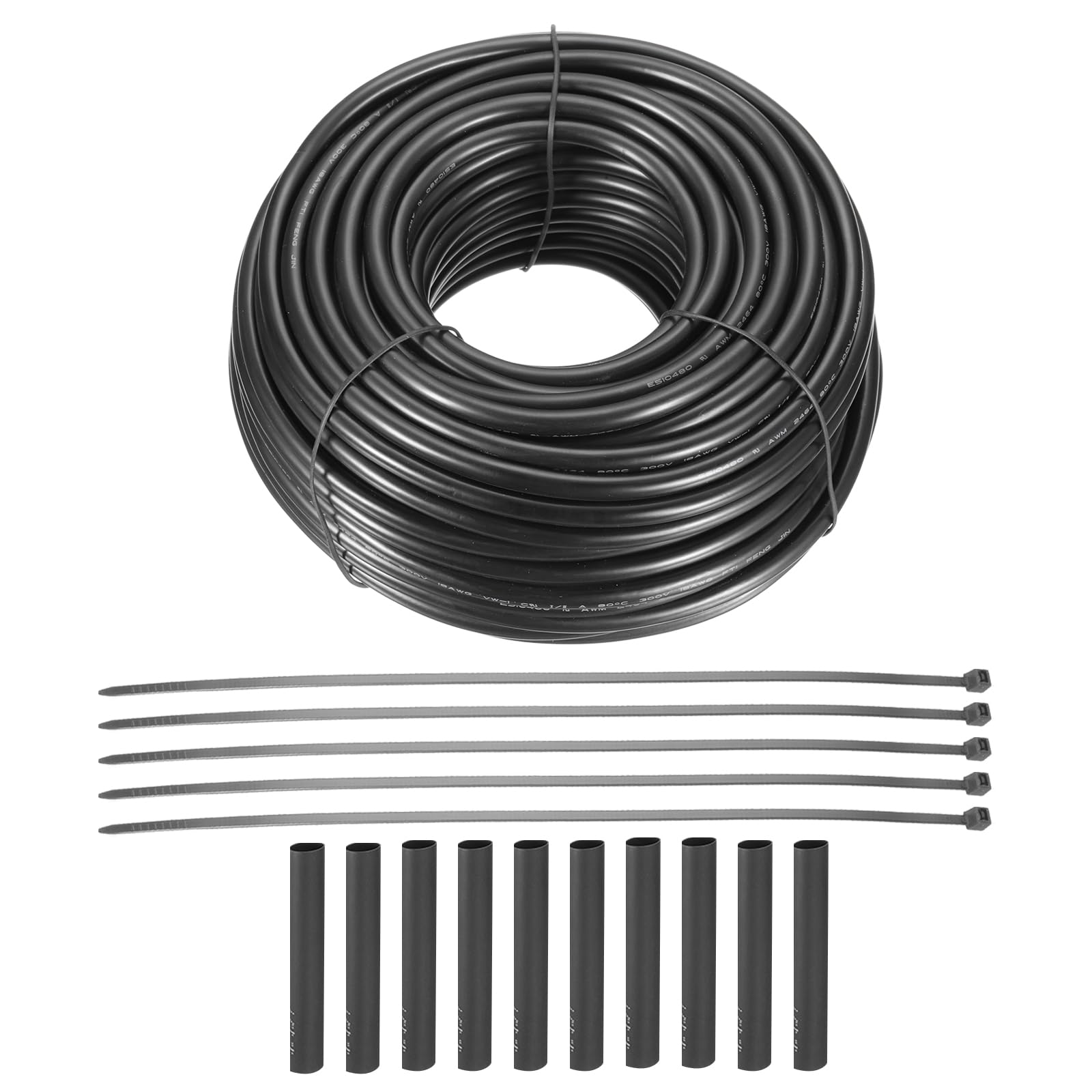 uxcell 24 Gauge Wire 6 Conductor Electrical Wire, 24 AWG Stranded PVC Cord, 24/6 Low Voltage Landscape Lighting Copper Cable for House Wiring Garage Trailer Boat Wiring, 30.5m/100ft