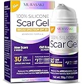 Silicone Scar Gel Scar Cream - SPF 30 Advanced Scar Gel for Old and New Scars
