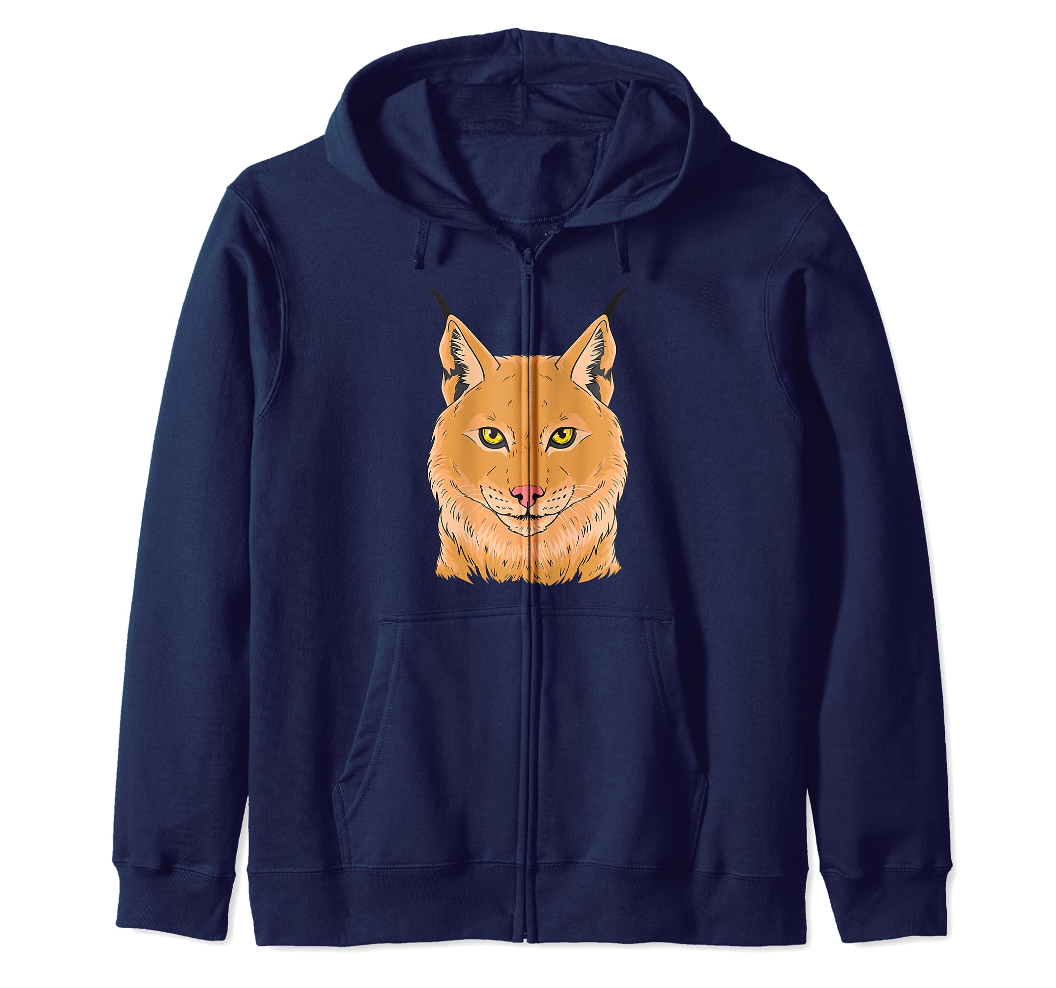 Lynx Wild Cat Forest Zip Hoodie