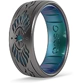 Enso Rings Lord of the Rings Collection - Comfortable DualTone Silicone Rings - Flexible Design