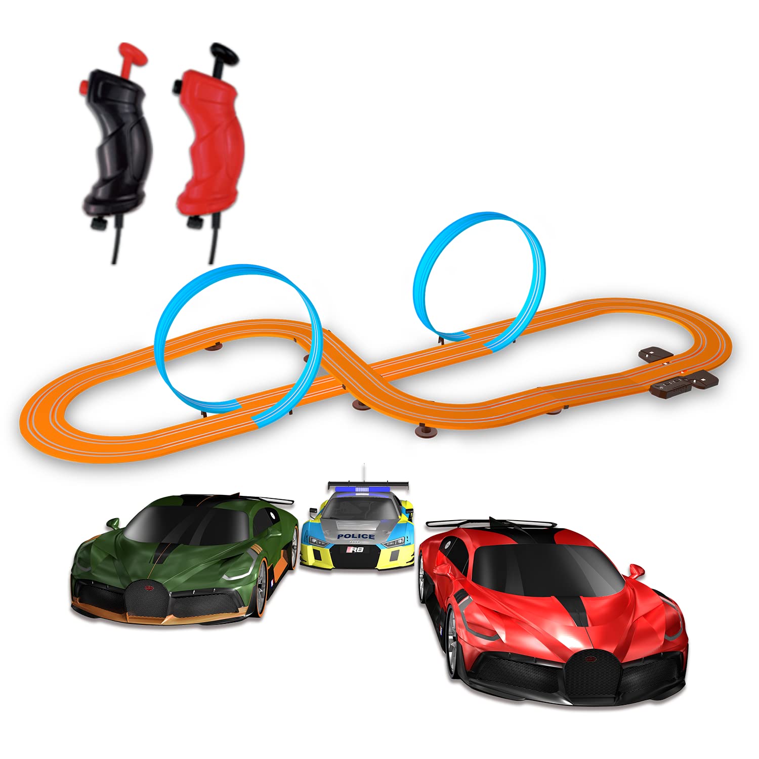 AGM MASETCH High Speed Series Slot Car Race Track Sets - Slot Cars, Race Tracks & Accessories Electric Race Car Track, Dual Electric Race Track, Electric Race Car Track Set for Girl & Boy