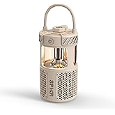 MEE Audio lightSPKR Bluetooth Wireless Speaker w/Camping Lantern: 360° Audio, 3 Audio Modes, 2 Light Colors & Infinite Brightness Adjustment, IPX6 Waterproof for Indoor & Outdoor use (Desert Sand)