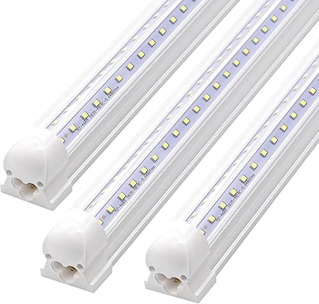 tubo led de 3 pies lampara led t8 integrada en forma de v cubierta transparente 20 w 2300 lm 6000 k luz blanca de tienda techo y bajo ropero