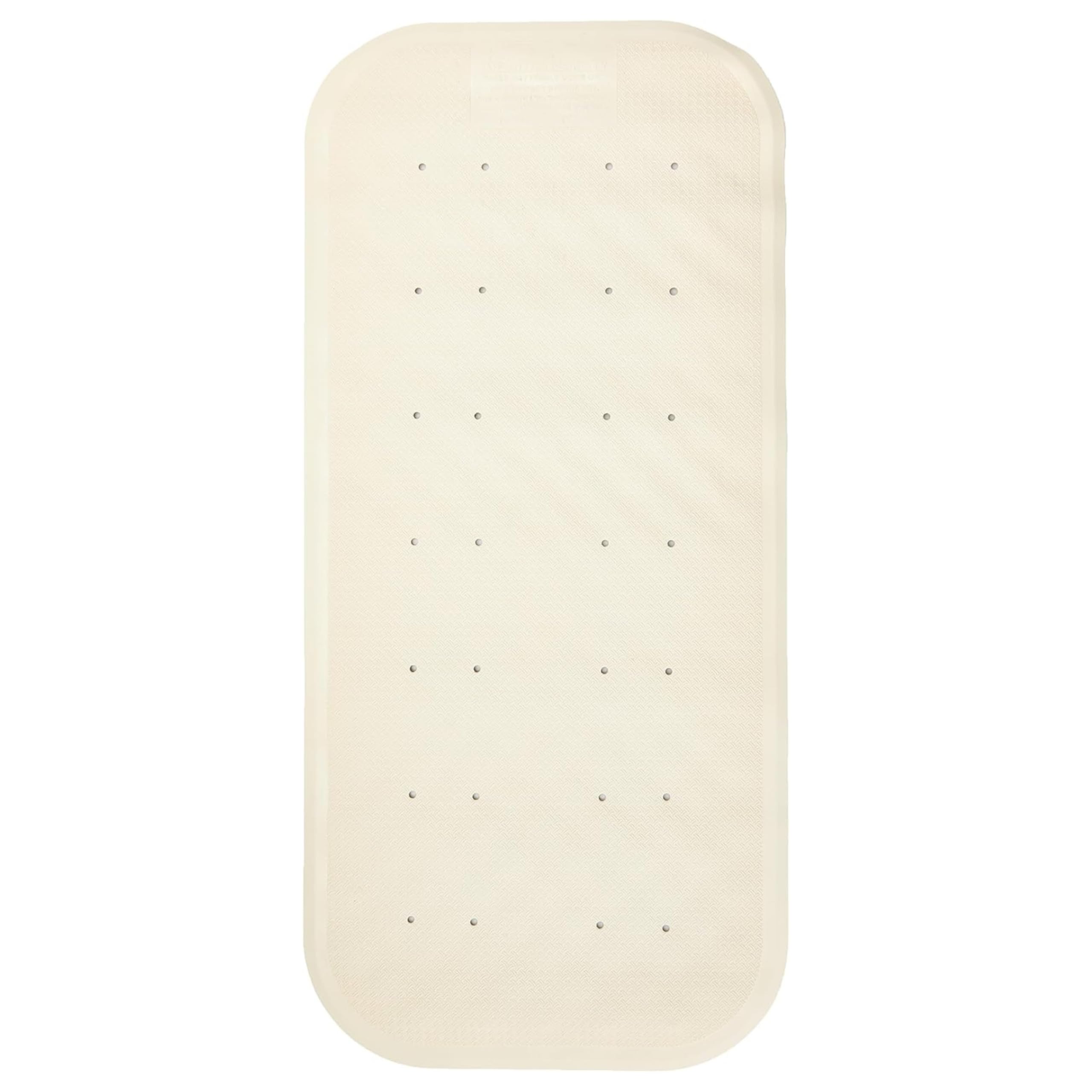 Homecraft Safety Bathroom Mat – Large Non Slip Shower & Bathtub Mat with Suction Cups and Drainage Holes – Slip Resistant Bathing Aid for Elderly, Disabled & Family Use – 30" x 13.75", White