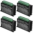 4 Pack TB6600 4A 9-42V Stepper Motor Driver CNC Controller, Stepper Motor Driver Nema tb6600 Single Axes Two Phase Hybrid Stepper Motor for CNC