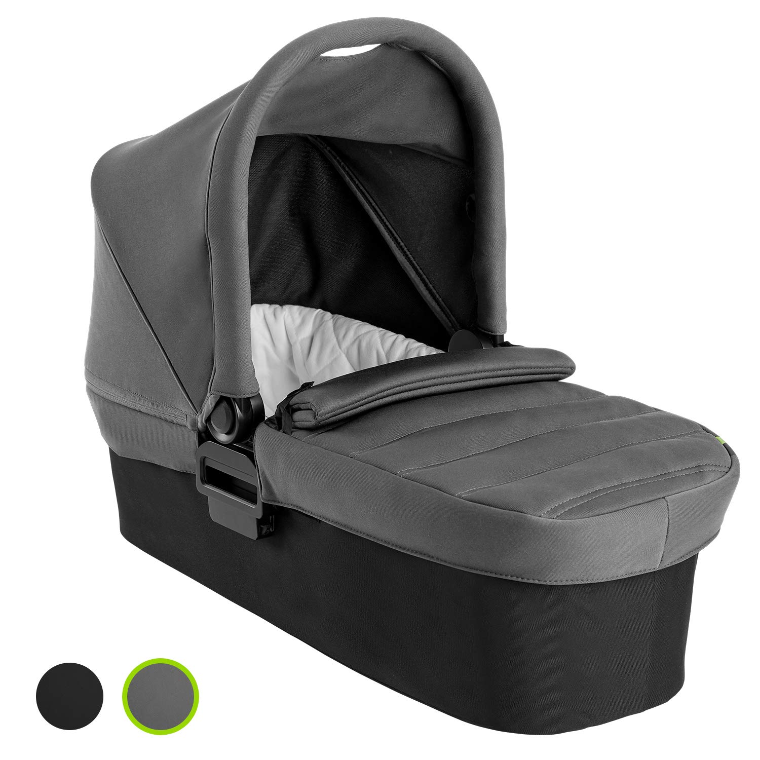 Baby Jogger Foldable Pushchair Carrycot | For City Mini 2 Double & City Mini GT2 Double Strollers | Slate (Grey)