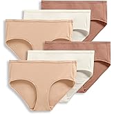 Jockey Women's Underwear Organic Cotton Stretch Logo Hipster - 6 Pack