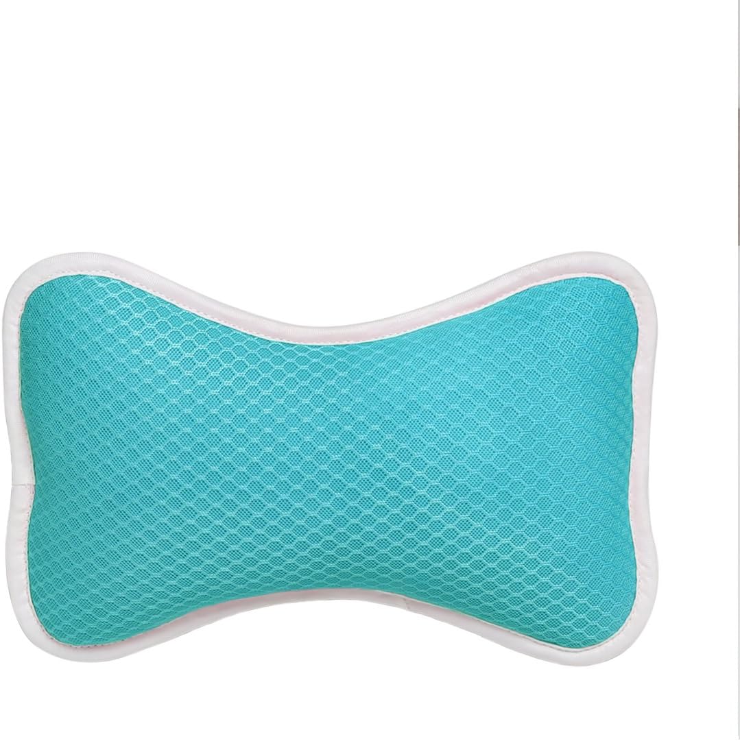 TakCool Non-Slip Bath Pillow with Suction Cups, Neck Shoulders Support Spa Pillow for Bathtub, Hot Tub, Quick Drying Anti Bacterial