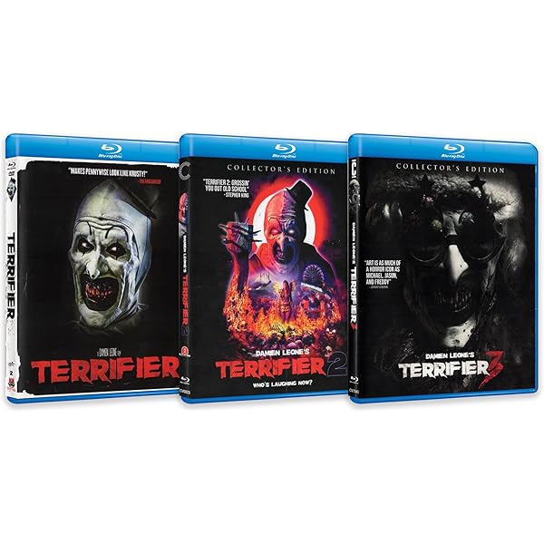 テリファーシリーズ DVDセット Amazon.com: Terrifier Trilogy DVD Set: Terrifier, Terrifier