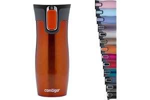 Contigo West Loop Autoseal Travel Mug, Stainless Steel Thermal Mug, Vacuum Flask, Leakproof Tumbler, Coffee Mug with BPA-Free
