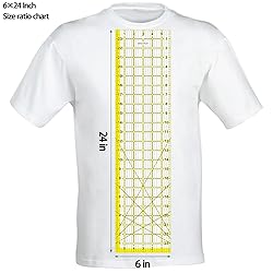 Acrylic Ruler 7 Piece Set, Non Slip Rings 50