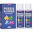 Lemeitu Jigsaw Puzzle Glue for 1000/1500/3000 Pieces Puzzles, Non-Toxic PVA Adhesive, Quick Dry, 120ML, 2 Pack