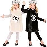 Toddler's Salt and Pepper Costumes | Funny Food-Themed Halloween Costume Set for Kids