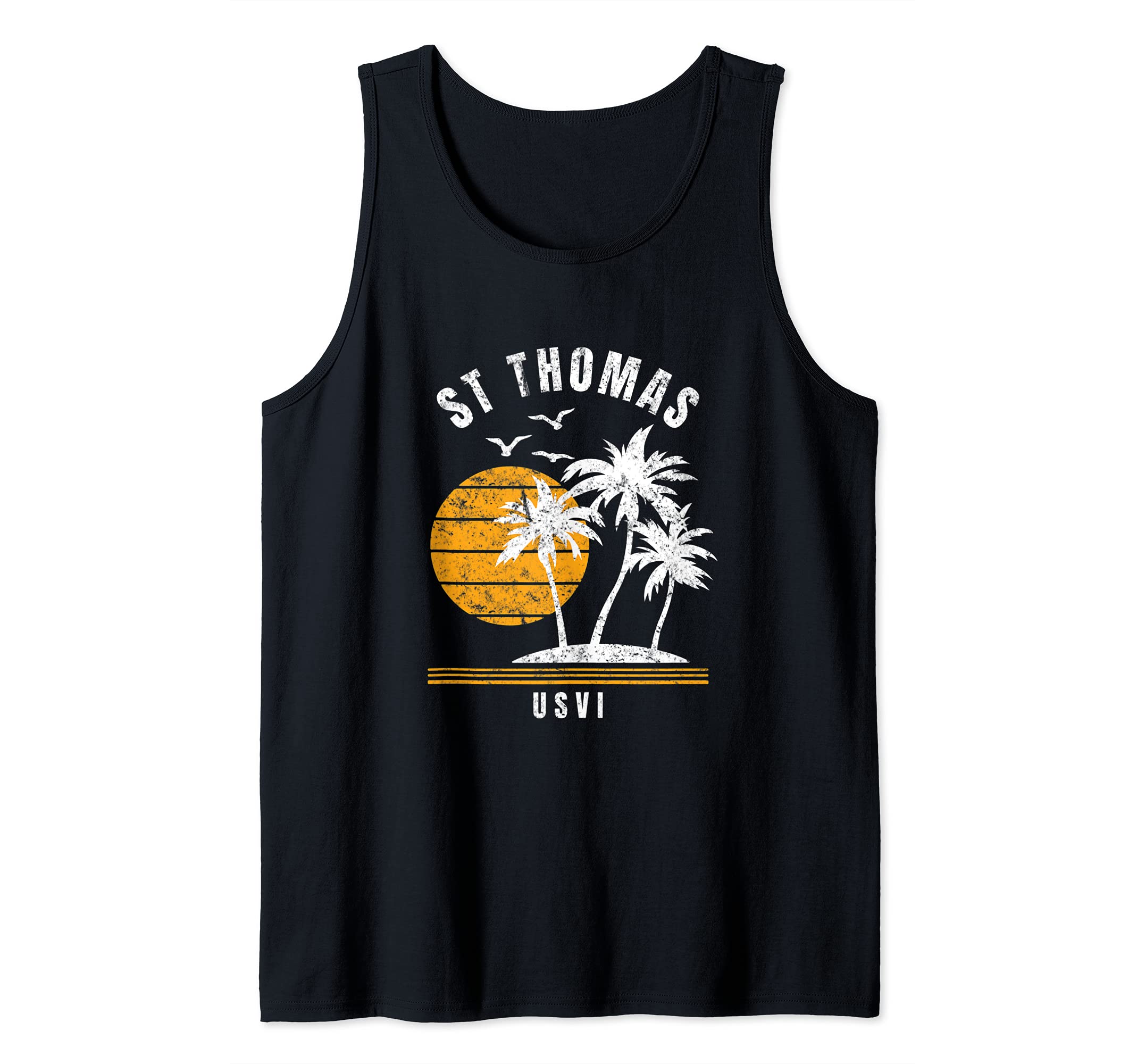 St Thomas Island USVI, Caribbean Vacation Souvenir Tank Top