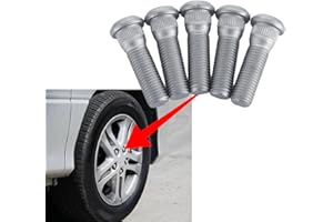 Lecctso 5PCS Wheel Studs, Wheel Hub Bolts, 49mm Long & M12x1.5 Steel Lug Bolts, Car Accessories Heavy Duty Wheel Bolt Compatible with Lexus Toyota Chevy Scion Pontiac OEM #610-266 90942-02049