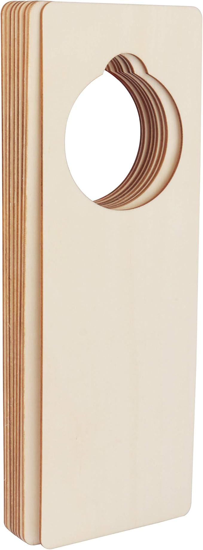 Colgadores Puerta Madera (Pack de 12) - Percha Puerta Grande Lisa (24 x