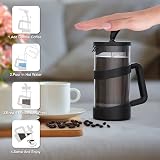 RAINBEAN 8 Cup Cafetiere French Press with Triple Stainless Filter view 6