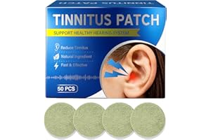 Natural Tinnitus Relief for Ringing Ears | 60 Herbal Patches | Reduce Buzzing & Noise | Portable Tinnitus Relief for Work, Tr
