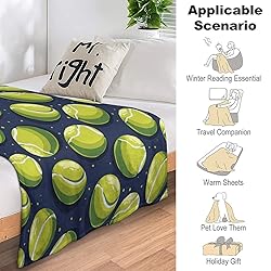 Tennis Throw Ball Sports Print Blankets Gifts Couch