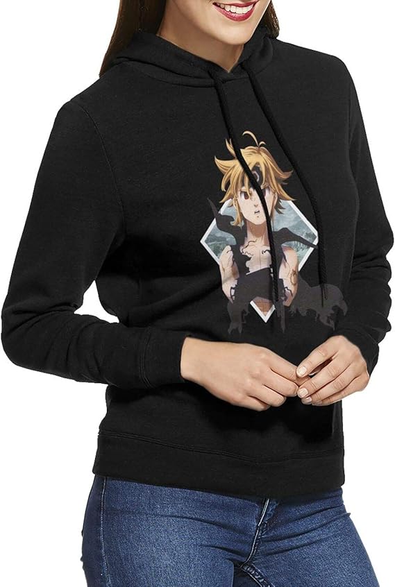 Amazon.com: The Seven Deadly Sins Hawk Meliodas Anime Ladies Sweatshirt Long Sleeve Pullover 