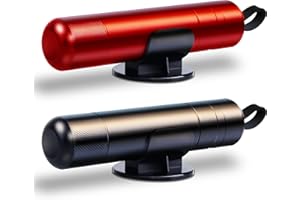 Multford 2 Pack Safe Hammer Car Window Breaker,2 in 1 Safety Hammer for Car，Safehammer Glass Breaker,Requestick Car Window Breaker(Red&Black)