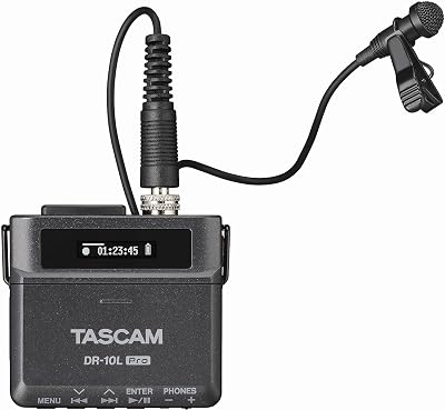 TASCAM DR-10L Pro Micro-Linear 32-Bit Recorder with Lavalier Mic