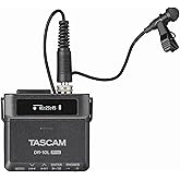 TASCAM DR-10L Pro Field Recorder with Lavalier Microphone and 32-bit Float Recording for Audio for Video — Supports 512GB mic
