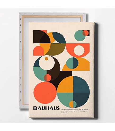Amazon.com: Bauhaus Abstract Geometric Wall Art Bauhaus Exhibition