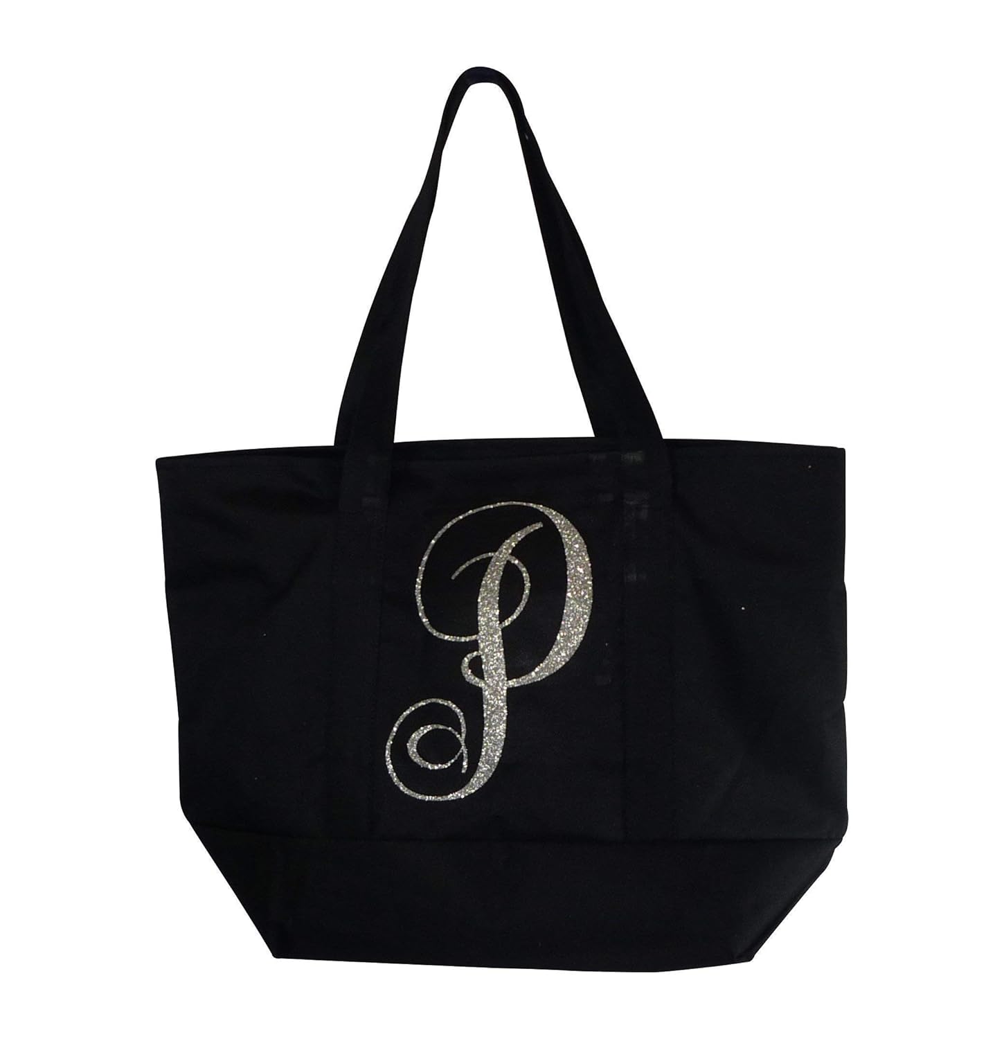 gold glitter tote bag