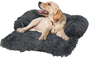 H.S.C PET PRODUCE H.S.C PET Dog Calming Bed Furniture Protector Sofa Mat Removable Washable Cover for Large Medium Small Dog (Dark Blue, X-Large)
