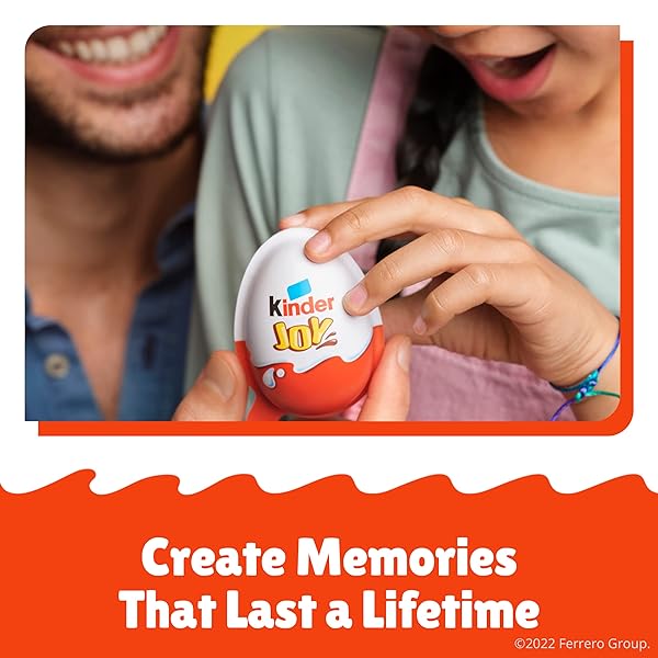 KINDER JOY EGGS, TREAT PLUS TOY, CHOCOLATEY WAFER BITES, INDIVIDUALLY WRAPPED, 6 COUNT, 4.2 OZ