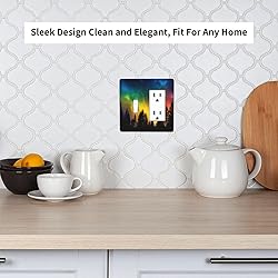 Wpshijia Outlet Covers Colorful Starry Sky Black