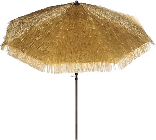 Amazon Com Hawaiian Style Outdoor Umbrella 9 Ft Round Outdoor