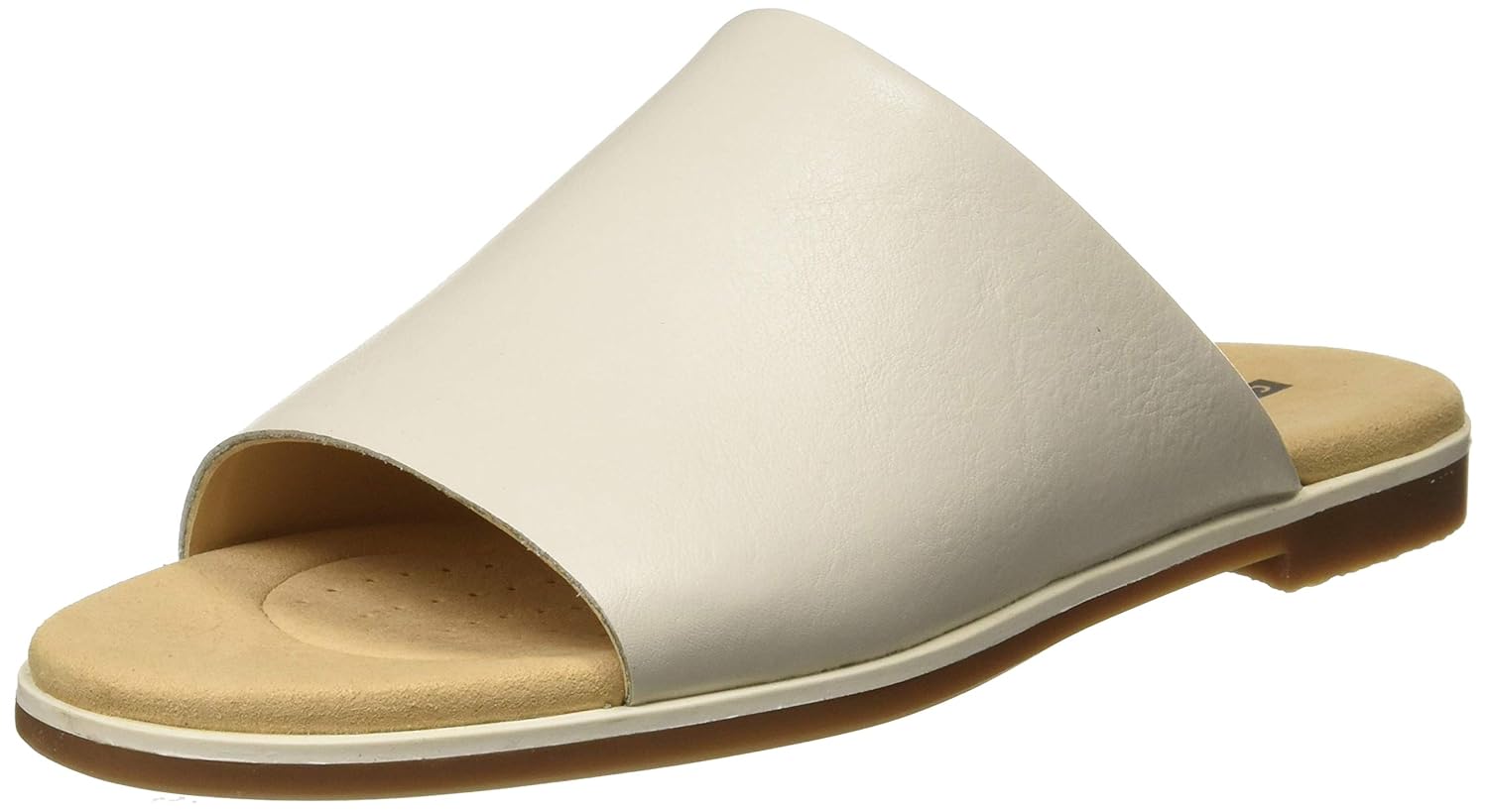 clarks white leather sandals