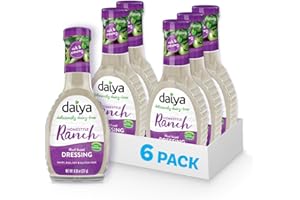 Daiya Dairy Free Homestyle Ranch Salad Dressing, Gluten Free Plant Based Condiment, Vegan Dipping Sauce, 8.36 oz (Pack of 6)