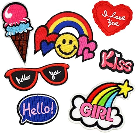 Amazon Iikuru ワッペン セット 女の子 かわいい 刺繍用 アップリケ