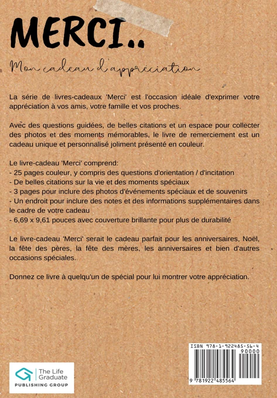 Merci D Etre Le Meilleur Pere Mon Cadeau D Appreciation Livre Cadeau En Couleurs Questions Guidees 6 61 X 9 61 Pouces French Edition Publishing Group The Life Graduate Amazon Com Books