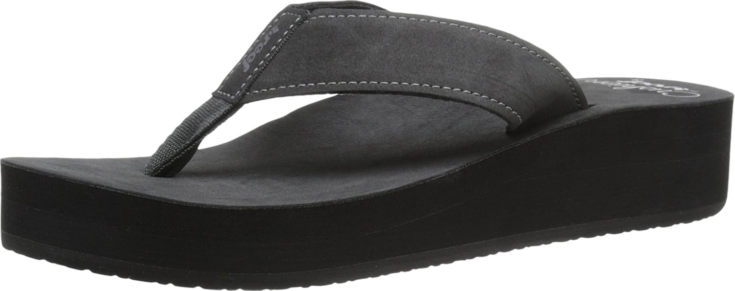 Reef Women's Cushion Butter, Black, 5 FlipFlops