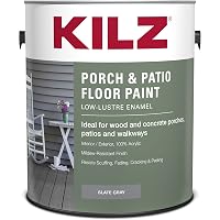Amazon.com: KILZ Low-Lustre Enamel Porch & Patio Latex Floor Paint ...