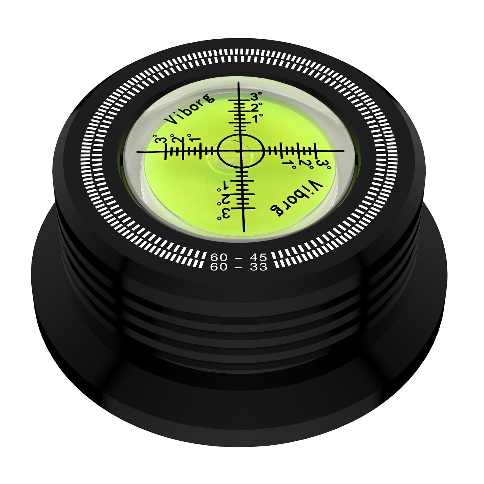 Viborg 50Hz Record Stabilizer Weight Clamp Player Turntable Disc Stabilizer For Vinyl Records (60HZ Black)