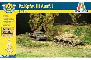 Italeri 7507S Pz.Kpfw.III Ausf.J (2 Fast Assembly Models)