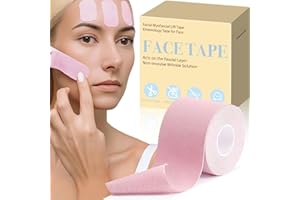 Face Tape, Wrinkle Tapes for Face, Face Lifting Tape, Kinesiology Tapes for Face, Facial Myofascial Lift for Forehead, Crow's