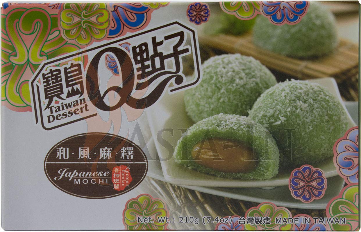 Taiwan Dessert Japanese Mochi Coconut Pandan 210 G Buy Online In Haiti At Haiti Desertcart Com Productid