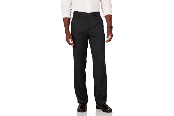 Amazon Essentials Mens Classic-Fit Expandable-Waist Flat-Front Dress Pant