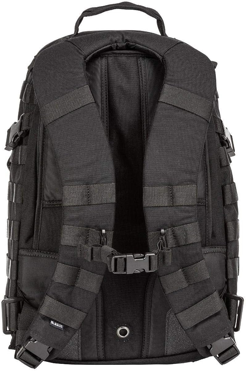 5.11 Tactical Military Backpack - RUSH12 - Molle Bag Rucksack Pack, 24 Liter Small, Style 56892, Black : Clothing
