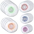 Cunhill 200 Pcs 5 Size Plastic Bowl Covers with Elastic Bulk Reusable Bowl Covers Disposable Food Storage Plastic Wrap for Leftovers Family Outdoor Picnic(Vivid Colors)