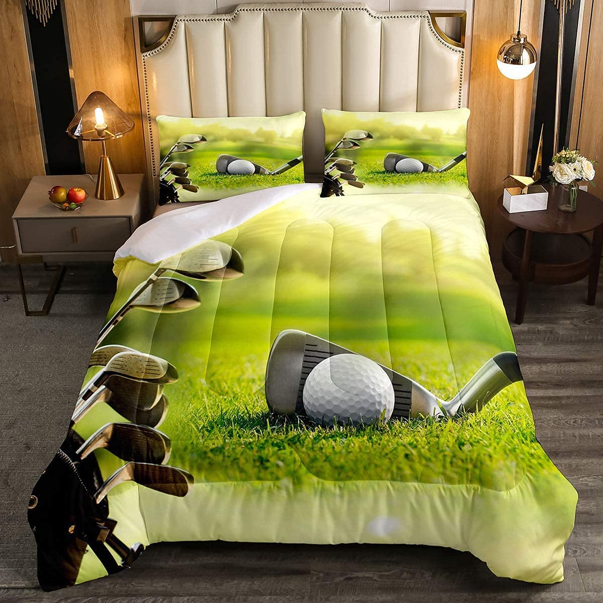 Erosebridal Golf Comforter Set King Size,Golf Clubs