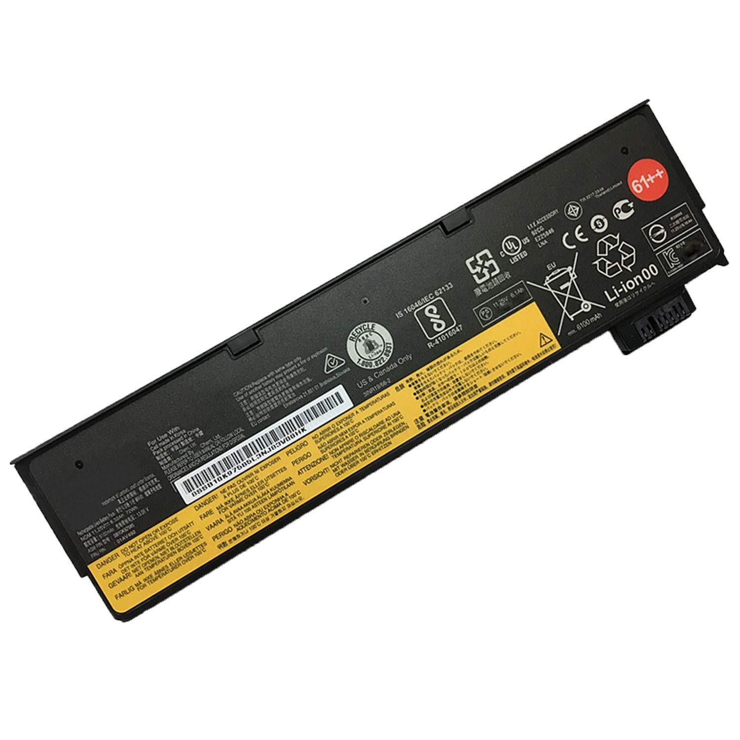 SB10K97584 61++ 01AV427 4X50M08812 01AV428 01AV492 SB10K97585 Laptop Battery Replacement for Lenovo ThinkPad T470 T480 P51S P52S T570 T580 A475 A485 TP25 Series[11.25V 72Wh 6320mAh]