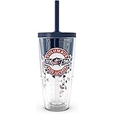 Tervis NHL Columbus Blue Jackets - Shatter Made in USA Double Walled Insulated Tumbler Travel Cup Keeps Drinks Cold & Hot, 24oz with Straw Lid, Classic